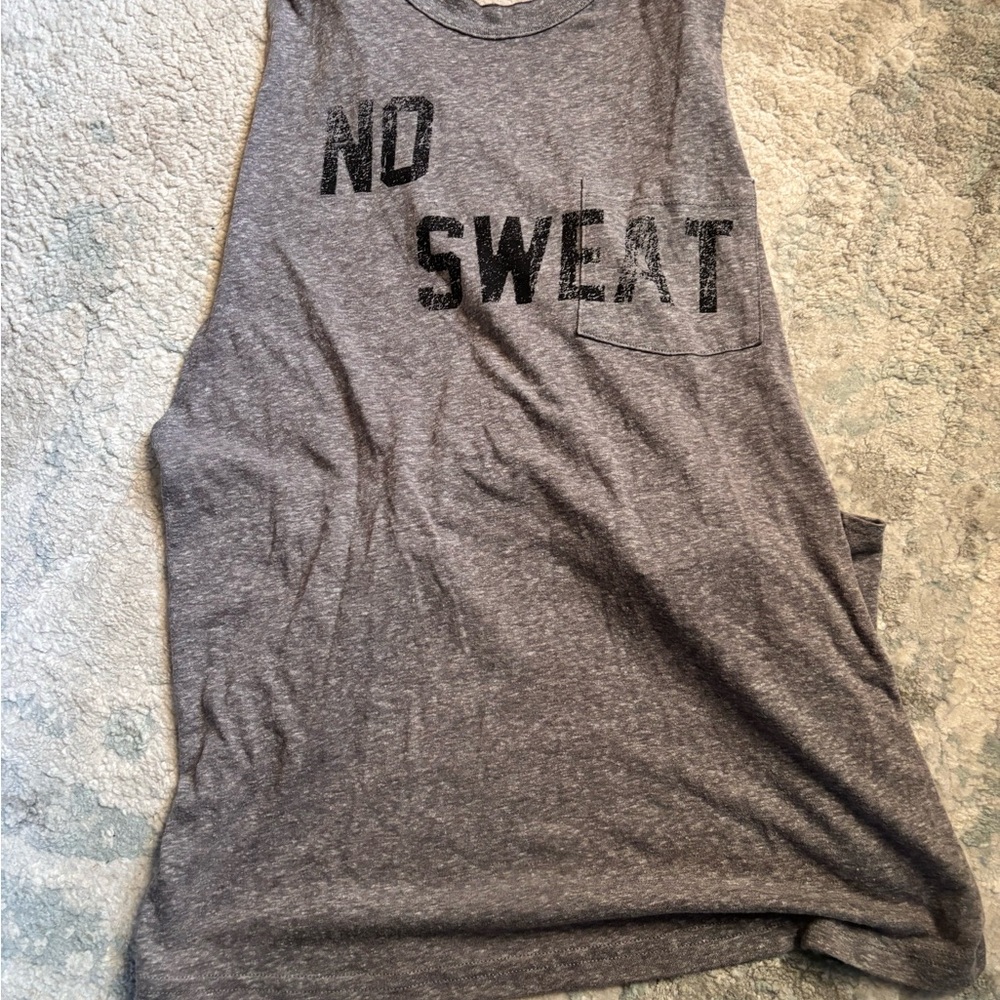 Free People Heather Gray Sleeveless Top